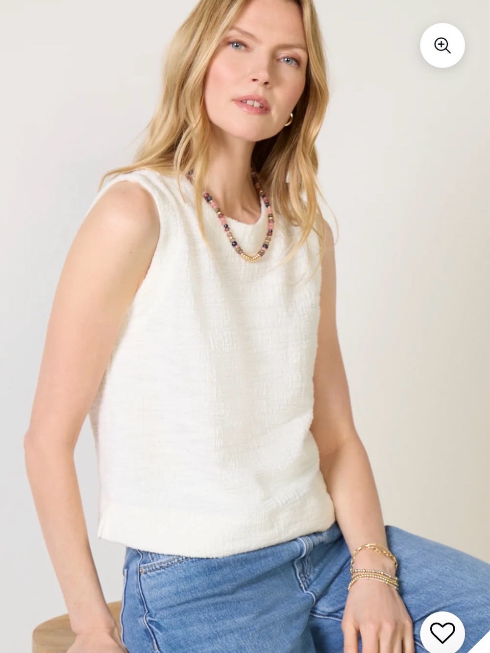 Evereve Scottie Tank - Ivory